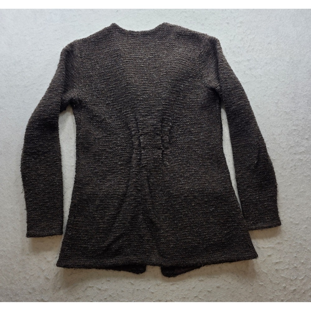 Eileen Fisher Women's Dark Brown Wool 2 Button Cardigan. Size XS - Picture 3 of 8